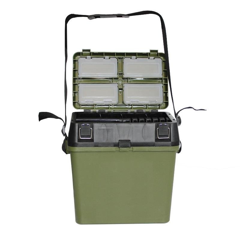 The factory's Deja's gear-Luya toolbox contains a box of fishing tanks and multipurpose fishing drums